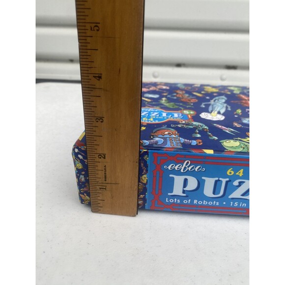 eeBoo Kids Robot Space Jigsaw 64 Piece Puzzle Ages 5+ Best Toy Award 15" x 15" - Picture 6 of 11